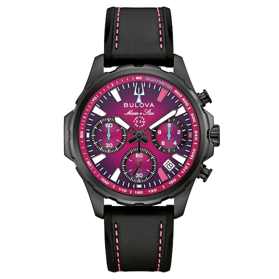 Bulova E1 Team Miami Marine Star Series B Chronograph 41mm Men's Watch 98B476