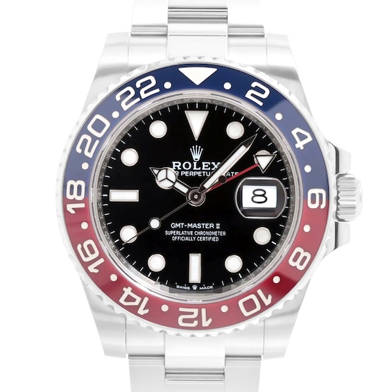Previously Owned Rolex GMTMaster II Automatic 40mm Mens Watch Sulkaaom Model 126710Blro