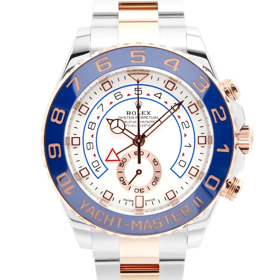 Previously Owned Rolex YachtMaster II Automatic 44mm Mens Watch Hcktzeor Model 116681