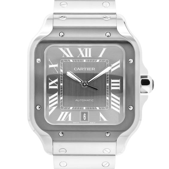 Previously Owned Cartier Santos Quartz 40mm Men's Watch 80823234799 (Model: WSSA0037)