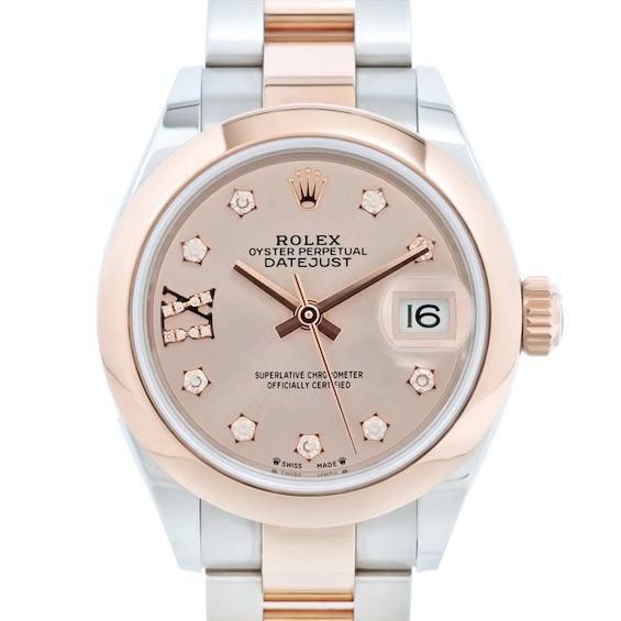 Previously Owned Rolex Datejust Diamond Automatic 28mm Women's Watch CX9PDW5M (Model: 279271G)