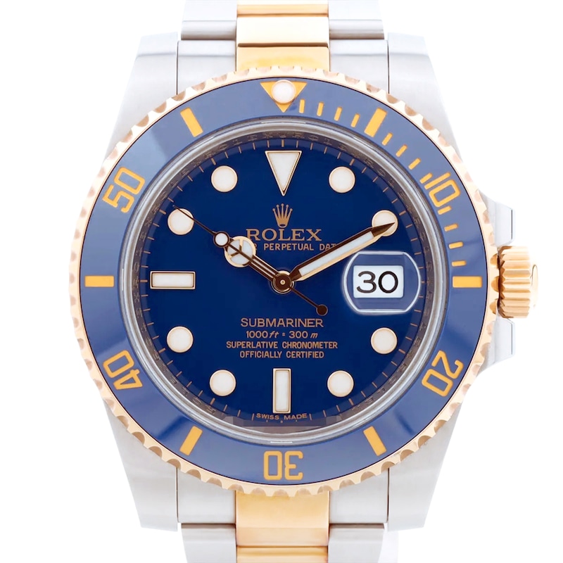 Main Image 1 of Previously Owned Rolex Submariner Date Automatic 40mm Men's Watch 1Y72JX65 (Model: 116613LB)