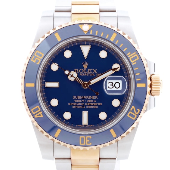 Previously Owned Rolex Submariner Date Automatic 40mm Men's Watch E3VMDD2V (Model: 116613LB)