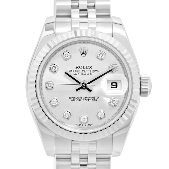 Previously Owned Rolex Datejust Diamond Automatic 26mm Women's Watch 5BLD0GBR (Model: 179174G)