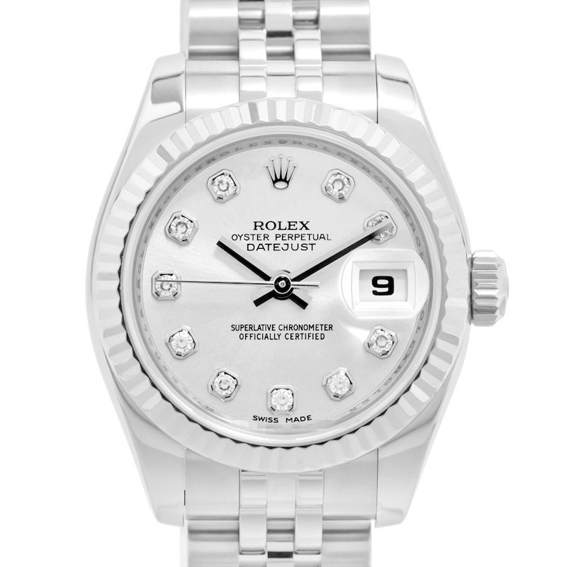 Main Image 1 of Previously Owned Rolex Datejust Diamond Automatic 26mm Women's Watch 5BLD0GBR (Model: 179174G)