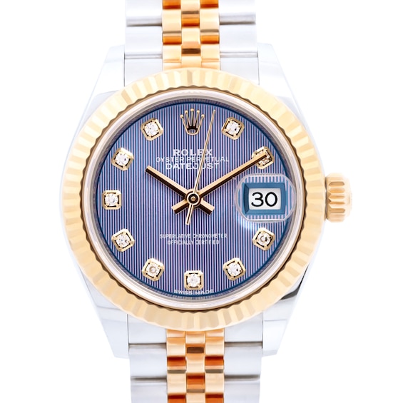 Previously Owned Rolex Datejust Diamond Automatic 28mm Women's Watch SO3KJ1VF (Model: 279173G)