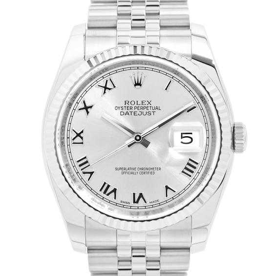 Previously Owned Rolex Datejust Automatic 36mm Watch SDZQWN7X (Model: 116234)