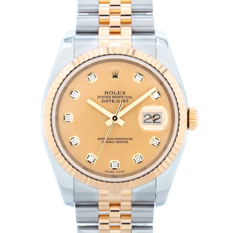 Main Image 1 of Previously Owned Rolex Datejust Diamond Automatic 36mm Watch P2GZ8LC0 (Model: 116233G)