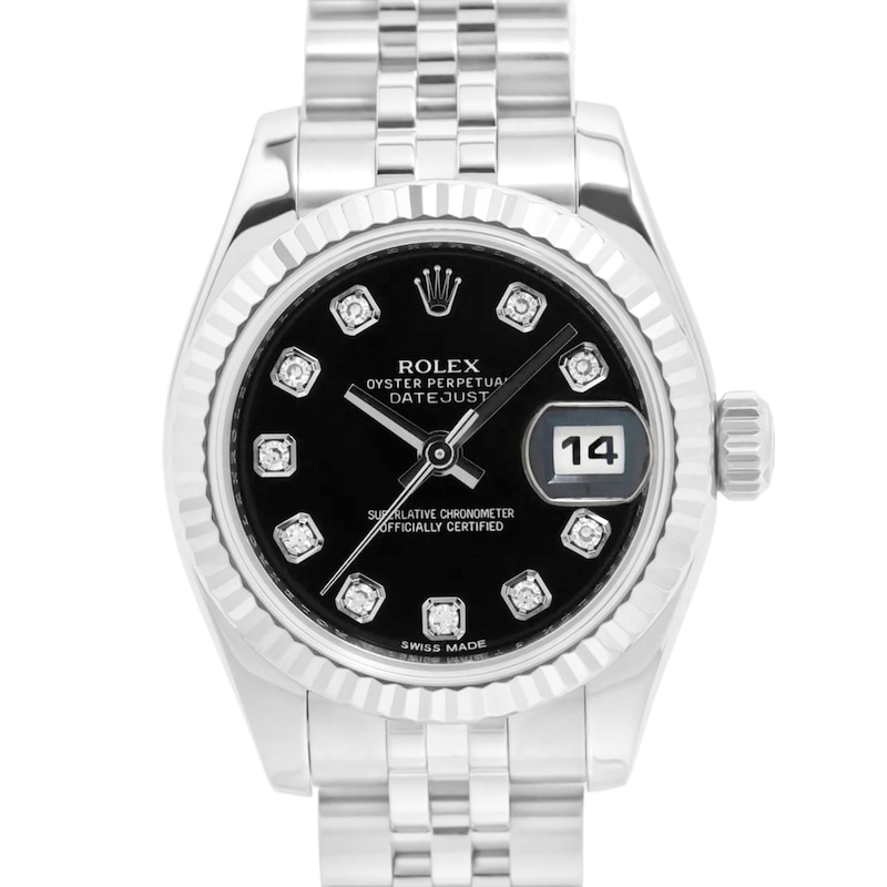 Main Image 1 of Previously Owned Rolex Datejust Diamond Automatic 26mm Women's Watch OLVPCQHW (Model: 179174G)