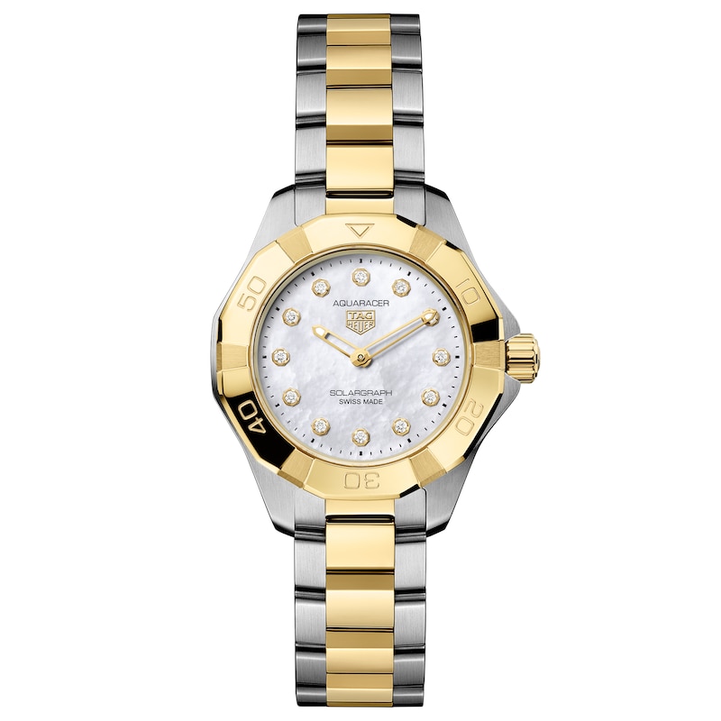 Main Image 1 of TAG Heuer Aquaracer Professional 100 Solargraph Diamond 28mm Women's Watch WBP1422.BB0006