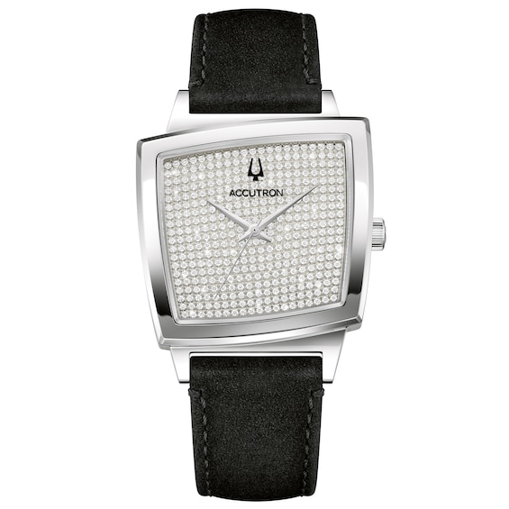 Accutron Heritage Memphis 521 1-7/8 ct tw Diamond 36mm Watch 26D200