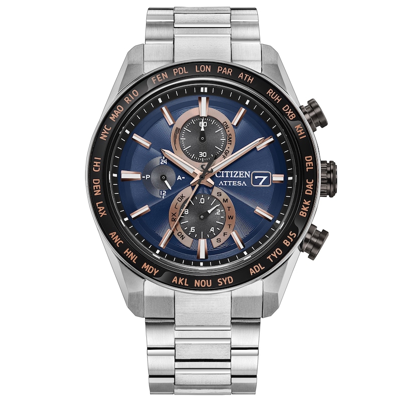 Main Image 1 of Citizen ATTESA H800 Ring Sapphire Bezel Super Titanium 42mm Men's Watch AT8297-51L