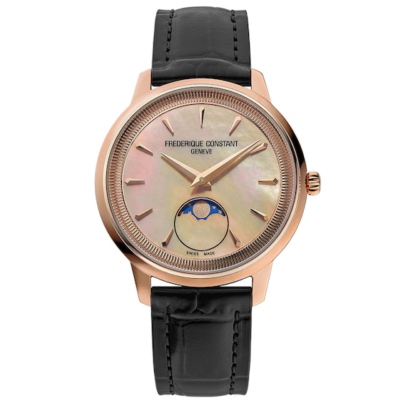 Frederique Constant Classics Moneta Moonphase 34mm Women's Watch FC-206MPSAL2S4