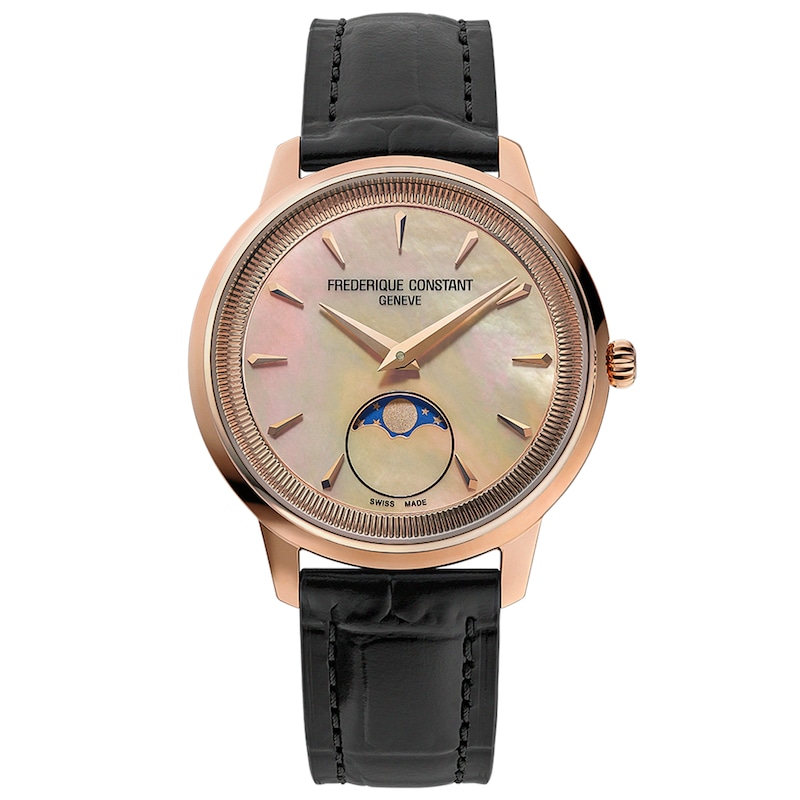 Main Image 1 of Frederique Constant Classics Moneta Moonphase 34mm Women's Watch FC-206MPSAL2S4