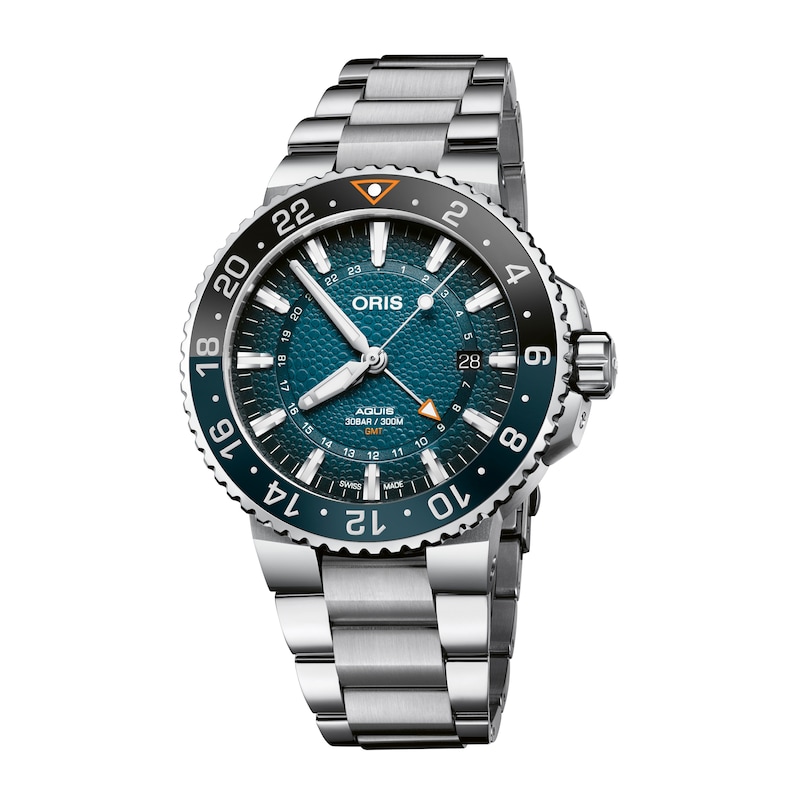 Main Image 1 of Oris Aquis GMT Whale Shark Men's Watch 01 798 7754 4175-SET