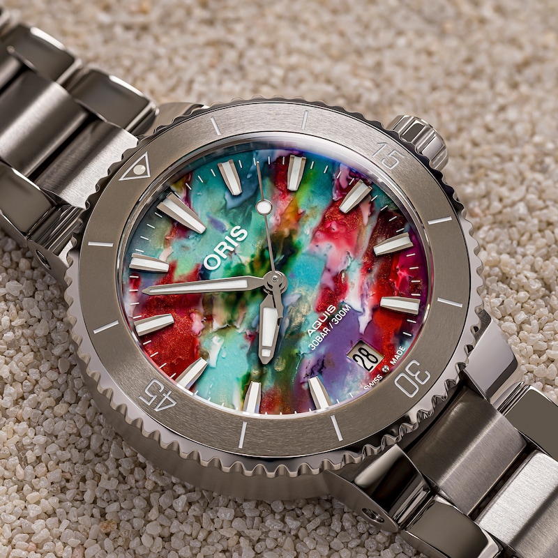 Main Image 2 of Oris Aquis Date Upcycle Women's Watch 01 733 7770 4150-SET
