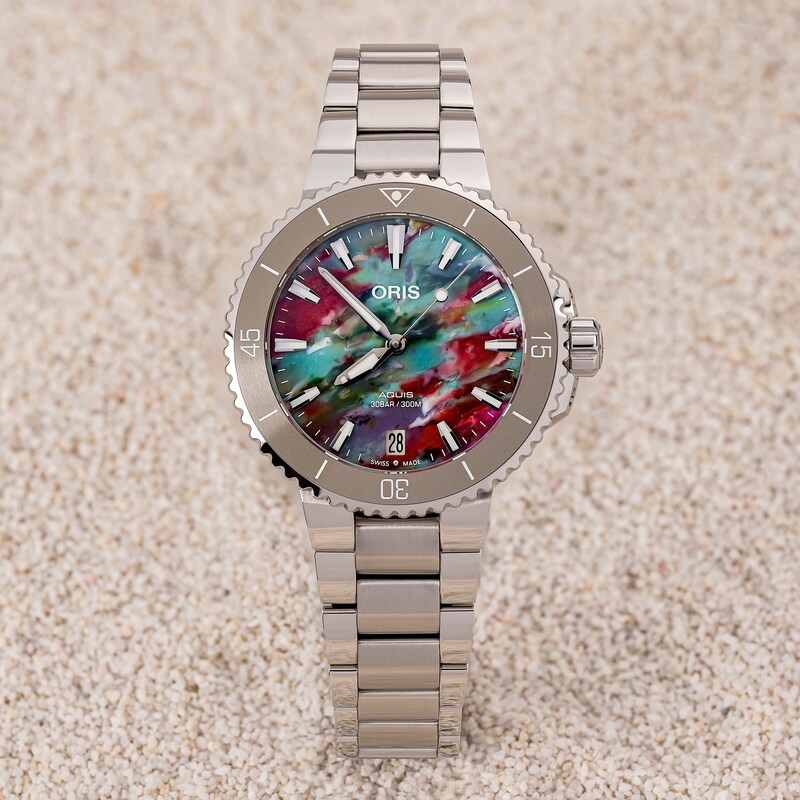 Main Image 4 of Oris Aquis Date Upcycle Women's Watch 01 733 7770 4150-SET