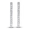 Thumbnail Image 1 of Diamond Hoop Earrings 8-1/2 ct tw Round 14K White Gold
