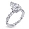 Thumbnail Image 2 of Pear-Shaped Lab-Grown Diamond Hidden Halo Engagement Ring 3-1/4 ct tw 14K White Gold