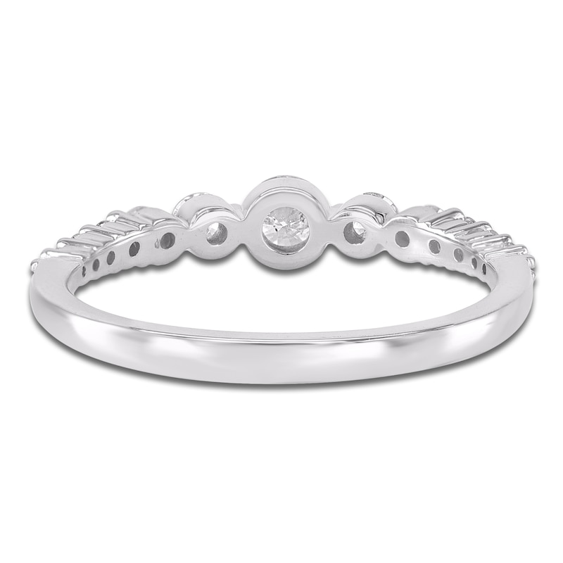 Main Image 3 of Brilliant Moments Diamond Graduated Fashion Ring 1/2 ct tw 14K White Gold