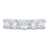 Thumbnail Image 3 of Lab-Grown Diamond Five-Stone Anniversary Ring 3 ct tw 14K White Gold
