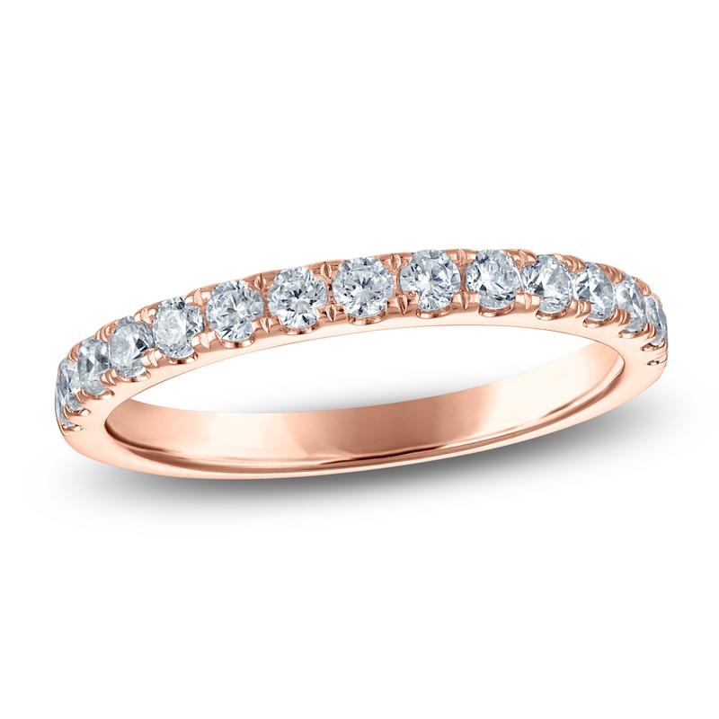 Main Image 1 of Vera Wang VOW Lab-Grown Diamond Wedding Band 1/2 ct tw 14K Rose Gold