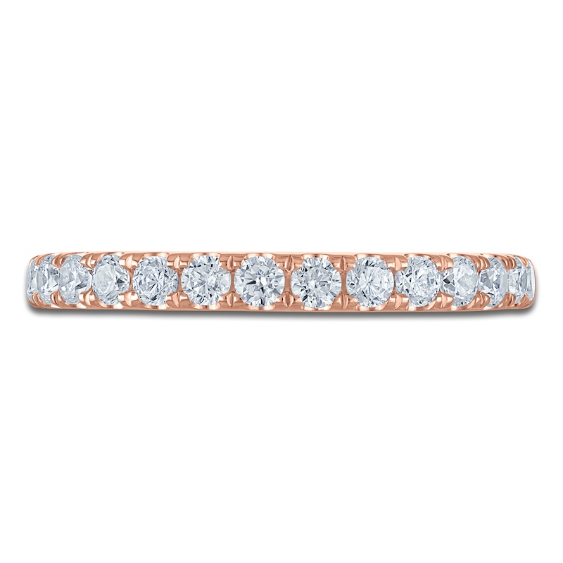 Main Image 3 of Vera Wang VOW Lab-Grown Diamond Wedding Band 1/2 ct tw 14K Rose Gold