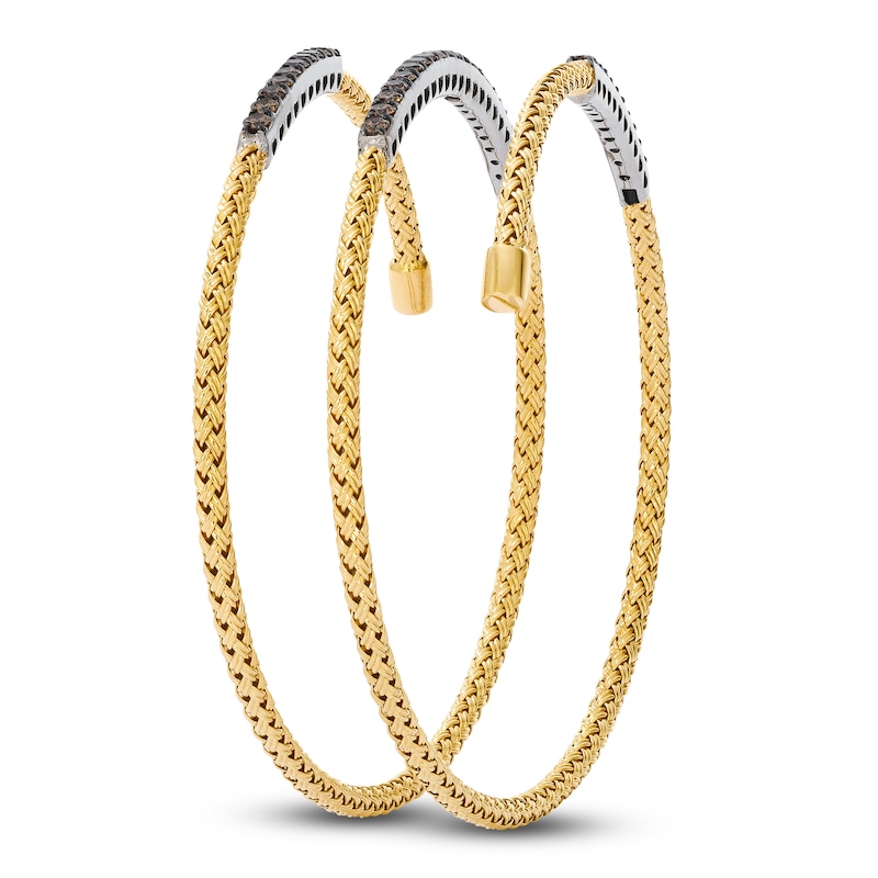 Main Image 3 of Le Vian Chocolate Diamond Flex Bangle Bracelet 1-1/5 ct tw 14K Honey Gold