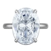 Thumbnail Image 3 of Oval-Cut Lab-Grown Diamond Solitaire Plus Engagement Ring 10-1/4 ct tw Platinum (VS2/F)