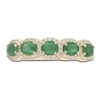 Thumbnail Image 3 of Oval-Cut Emerald & Diamond Five-Stone Ring 1/4 ct tw 10K Yellow Gold