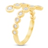 Thumbnail Image 2 of Bezel-Set Diamond Graduated Wrap Ring 1/2 ct tw 14K Yellow Gold