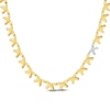 Thumbnail Image 1 of Unspoken Diamond Crosslink Necklace 1/4 ct tw 14K Two-Tone Gold 17"