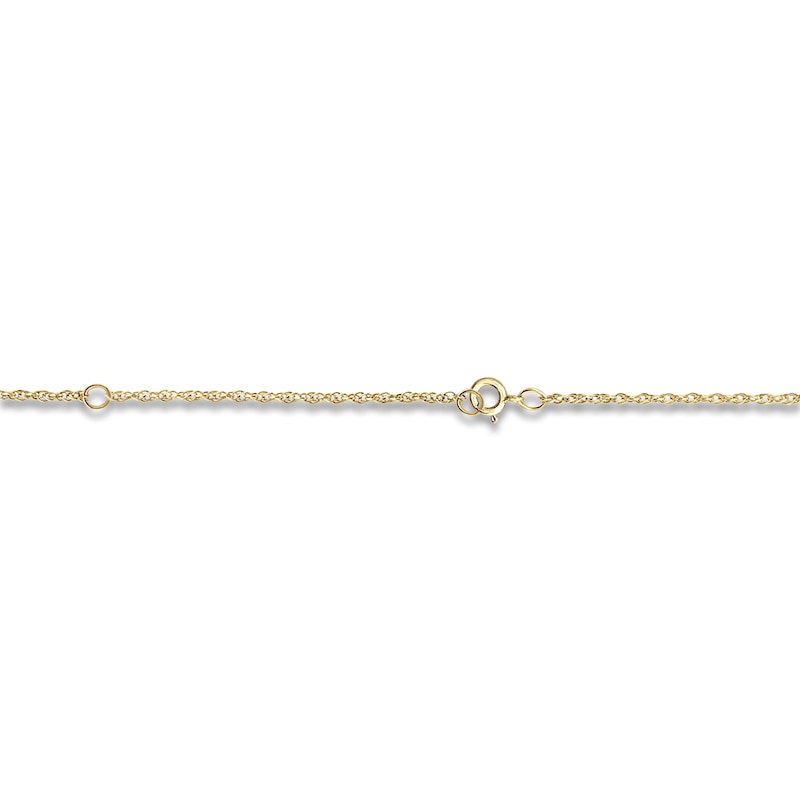 Main Image 3 of Script Name Necklace 14K Yellow Gold 18"