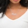 Thumbnail Image 5 of Script Name Necklace Sterling Silver 18"