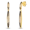 Thumbnail Image 2 of Le Vian Chocolate Ombré Diamond Drop Earrings 7/8 ct tw 14K Honey Gold