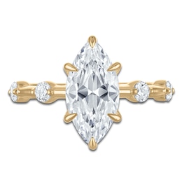 Vera Wang VOW Marquise-Cut Lab-Grown Diamond Engagement Ring 2-7/8 ct tw 14K Yellow Gold