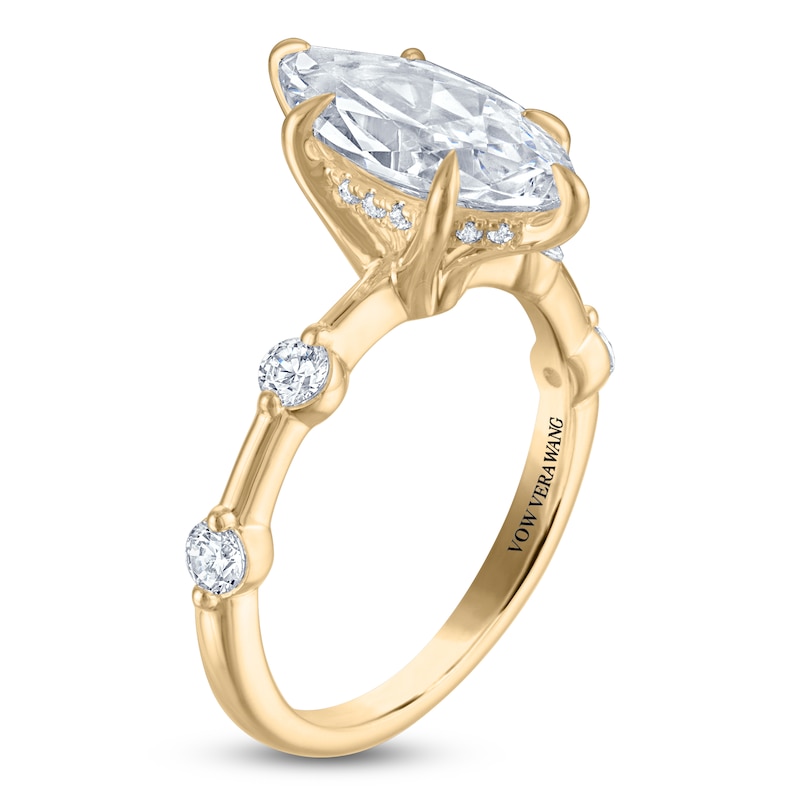 Main Image 2 of Vera Wang VOW Marquise-Cut Lab-Grown Diamond Engagement Ring 2-7/8 ct tw 14K Yellow Gold