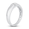 Thumbnail Image 2 of Men's Diamond Wedding Band 1/3 ct tw Square-cut 14K White Gold