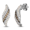 Thumbnail Image 2 of Le Vian Diamond Flame-Shaped Stud Earrings 1/2 ct tw 14K Vanilla Gold