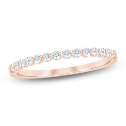 Certified Diamond Anniversary Ring 1/4 ct tw 14K Rose Gold