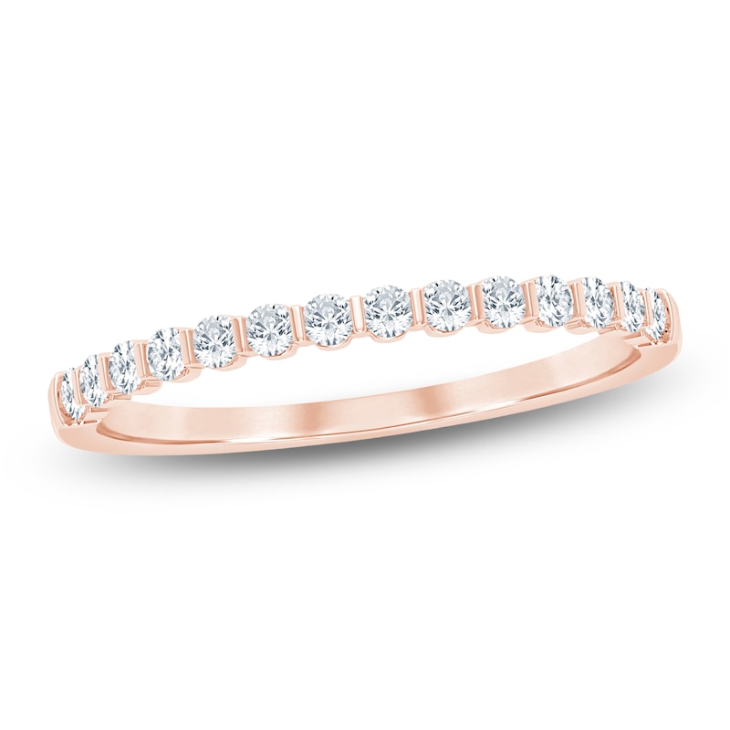 Main Image 1 of Certified Diamond Anniversary Ring 1/4 ct tw 14K Rose Gold