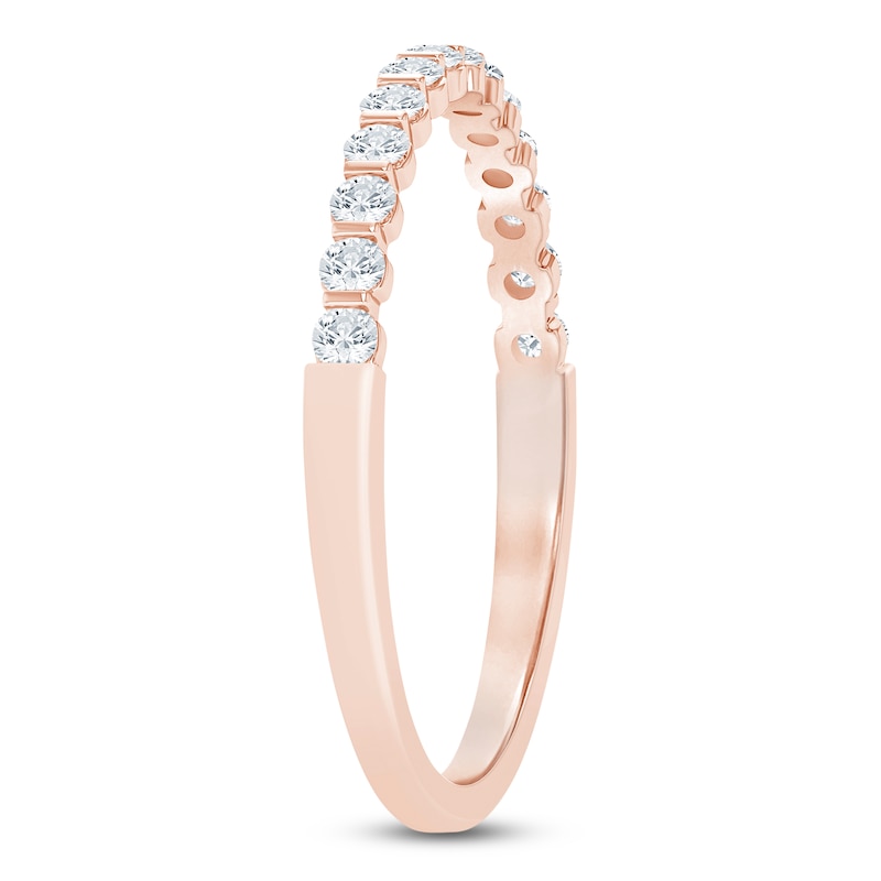 Main Image 2 of Certified Diamond Anniversary Ring 1/4 ct tw 14K Rose Gold