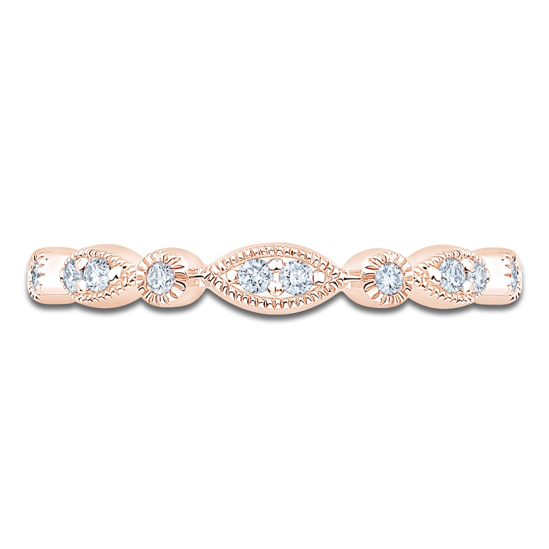 Main Image 3 of Diamond Anniversary Ring 1/10 ct tw 10K Rose Gold