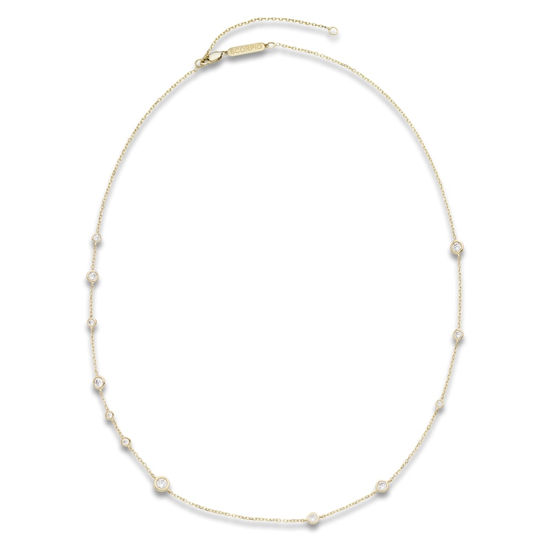 Main Image 1 of Constellations by Jared Lab-Grown Diamond Scorpio Necklace 3/4 ct tw 10K Yellow Gold 18"