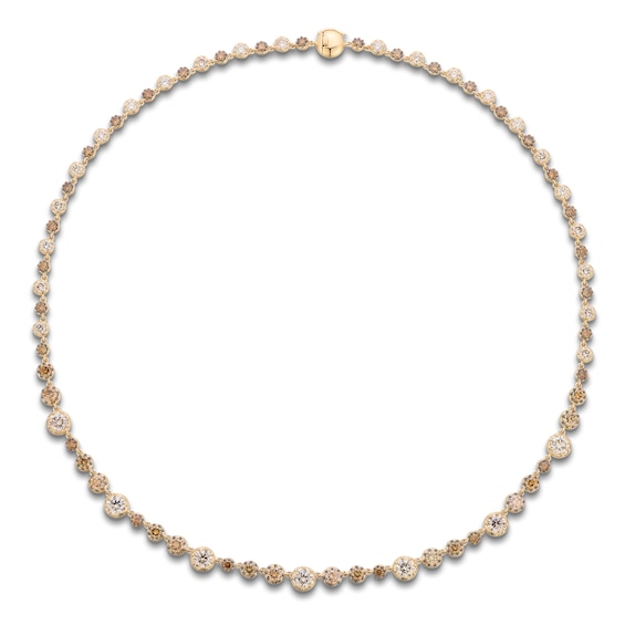 Le Vian Georgian Collection Diamond Necklace 11-1/4 ct tw 14K Honey Gold 18.25"