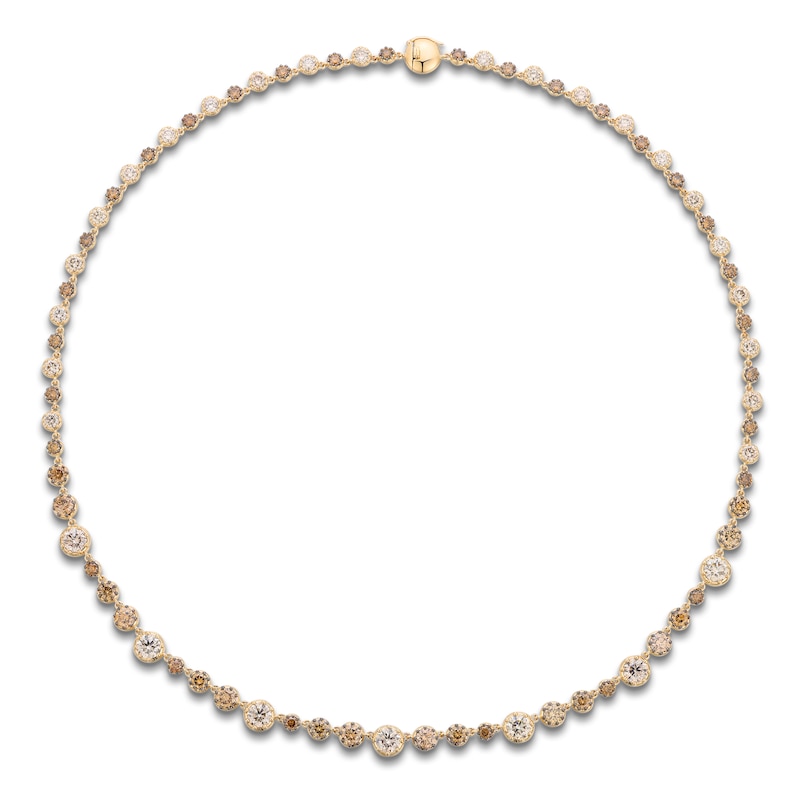 Main Image 1 of Le Vian Georgian Collection Diamond Necklace 11-1/4 ct tw 14K Honey Gold 18.25"