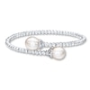 Thumbnail Image 0 of Bangle Bracelet Cultured Pearls Sterling Silver/Titanium