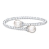 Thumbnail Image 1 of Bangle Bracelet Cultured Pearls Sterling Silver/Titanium