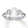 Thumbnail Image 0 of Cultured Pearl Ring Natural Sapphires Sterling Silver