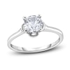 Thumbnail Image 1 of Diamond Solitaire Floral Engagement Ring 1-1/2 ct tw Round 14K White Gold (I2/I)